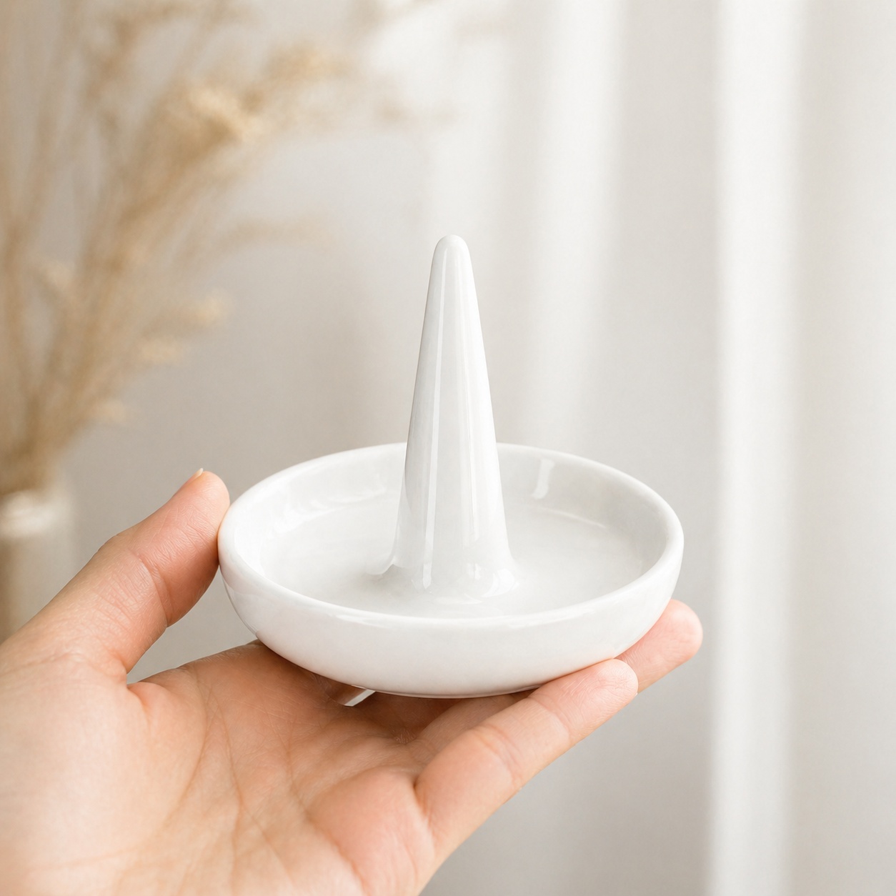 Ceramic Ring Holder Jewelry Stand Elegant Organizer | Nomeiz - Image 5